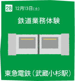 28 12月13日(土) 鉄道業務体験 東急電鉄(武蔵小杉駅)