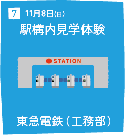7 11月8日(日) 駅構内見学体験 東急電鉄（工務部）