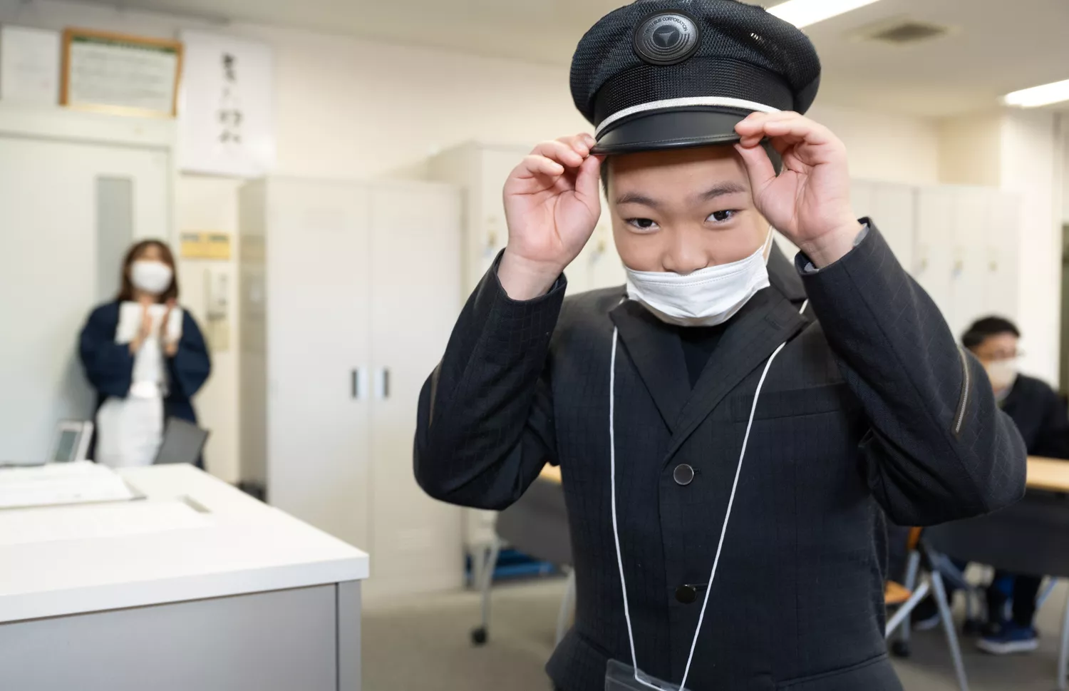 名札・制帽・制服をしっかり着用