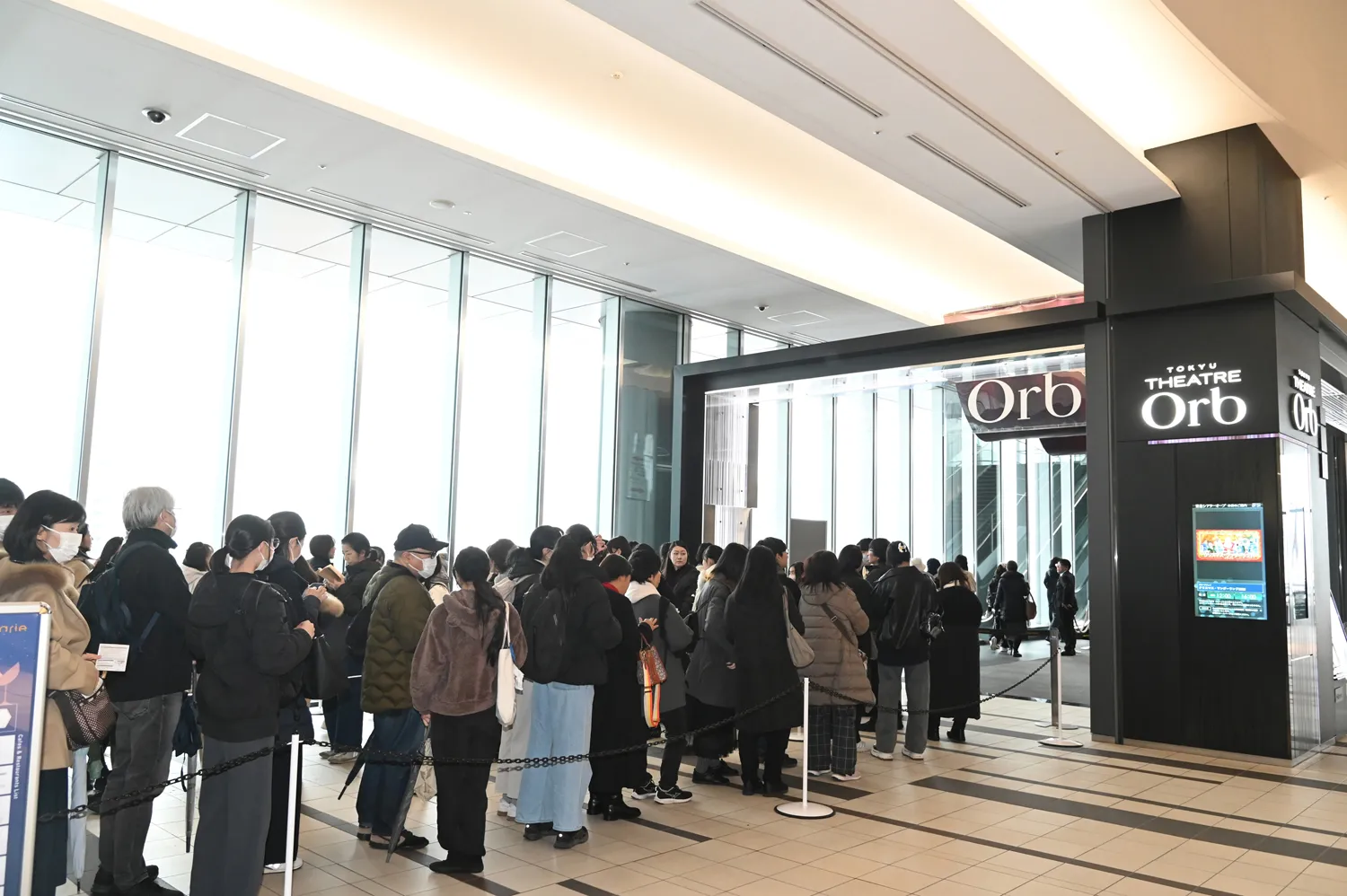 チケット引き換えの行列