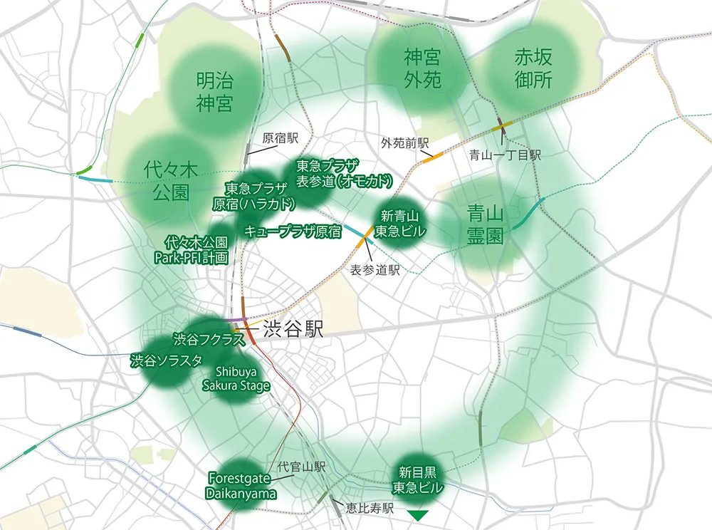 大規模緑地と事業地の緑をつなぐ 「エコロジカルネットワーク」