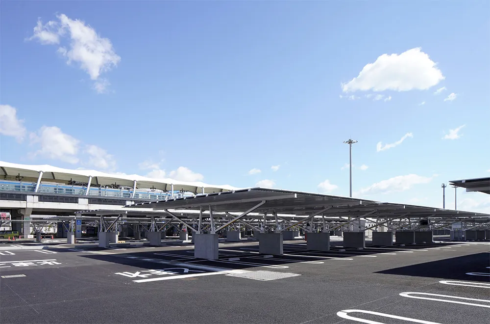 カーポート型太陽光発電所 利用イメージ