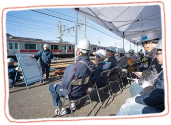 線路の仕組みと保線作業について学ぶ