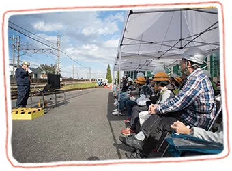 線路の仕組みと保線作業について学ぶ