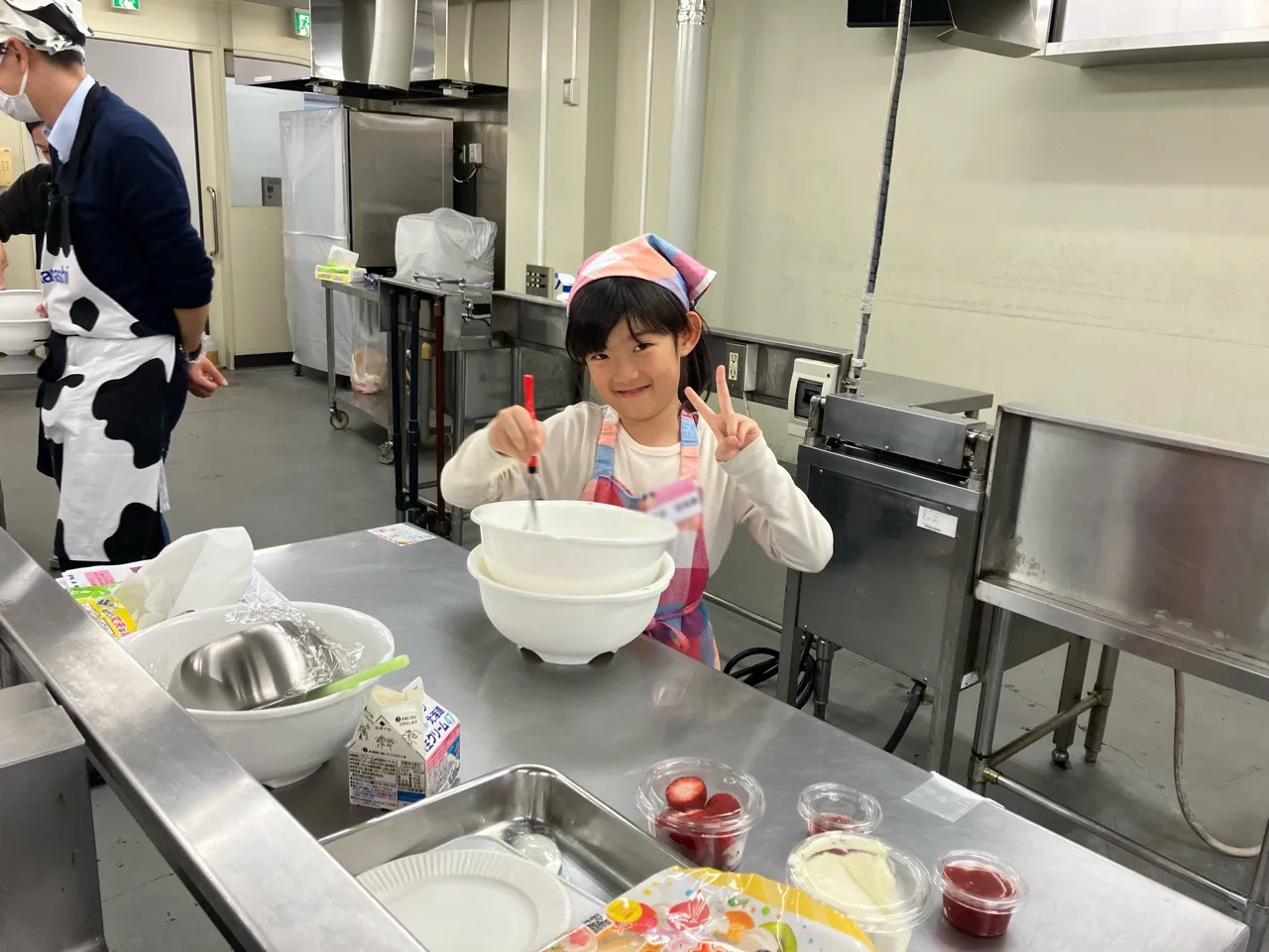 生クリームのホイップに挑戦!