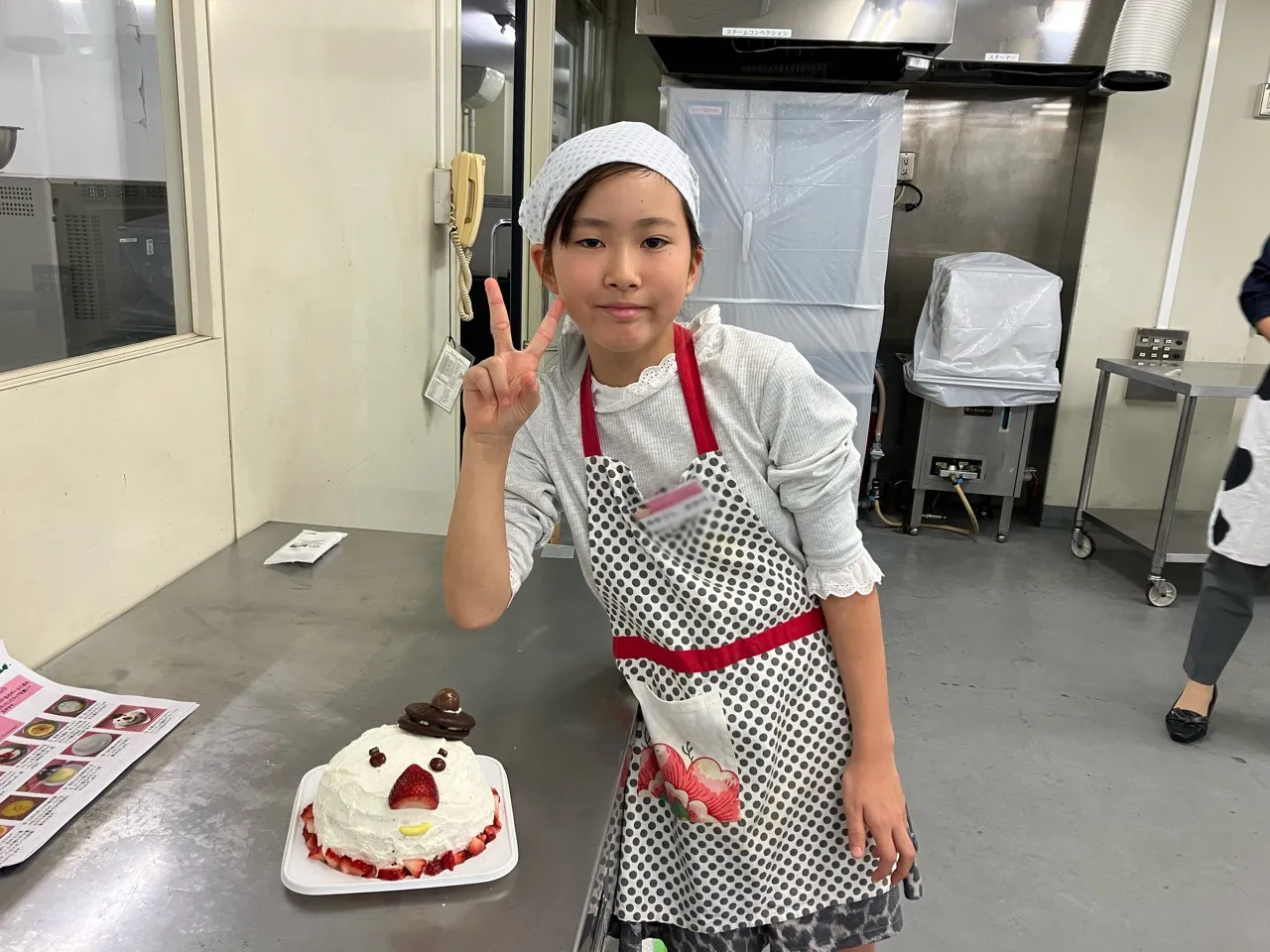 オリジナリティーあふれるケーキが完成