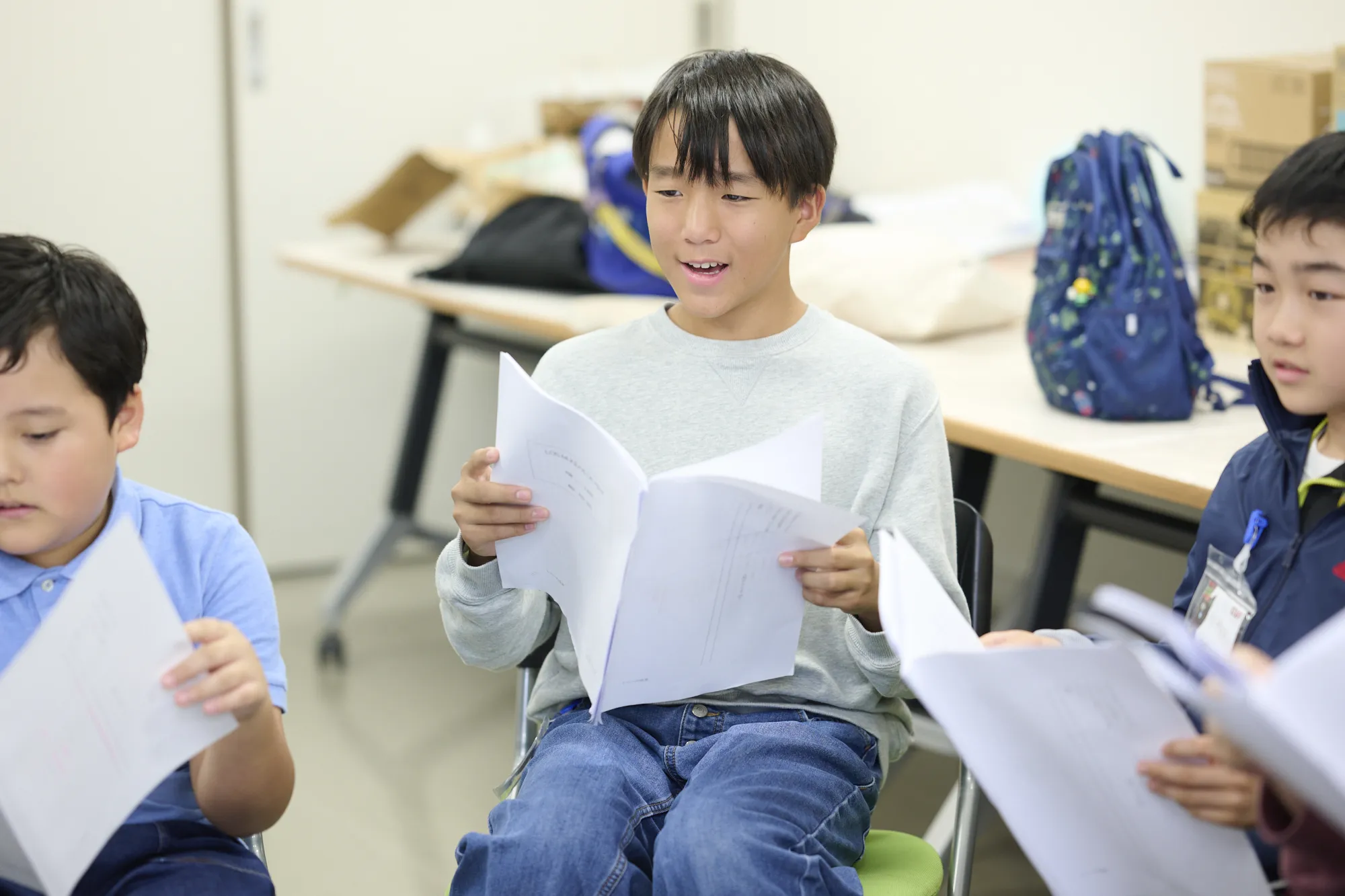 キャラクターの動きに合わせてせりふをいう“映像合わせ”に挑みます