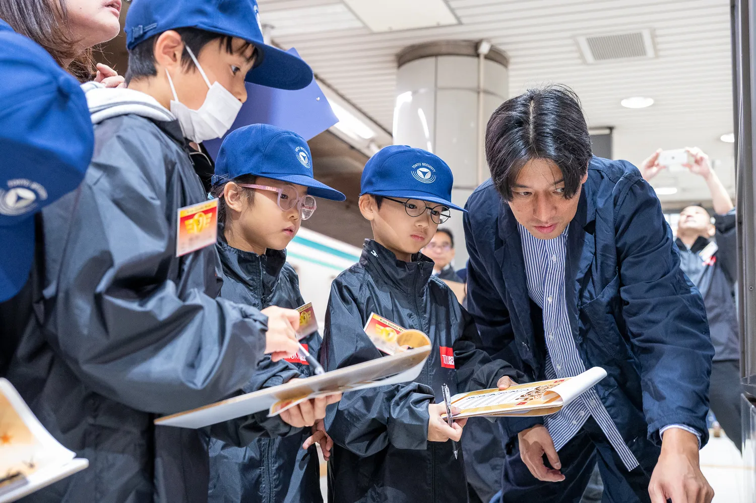 駅構内での巡回体験