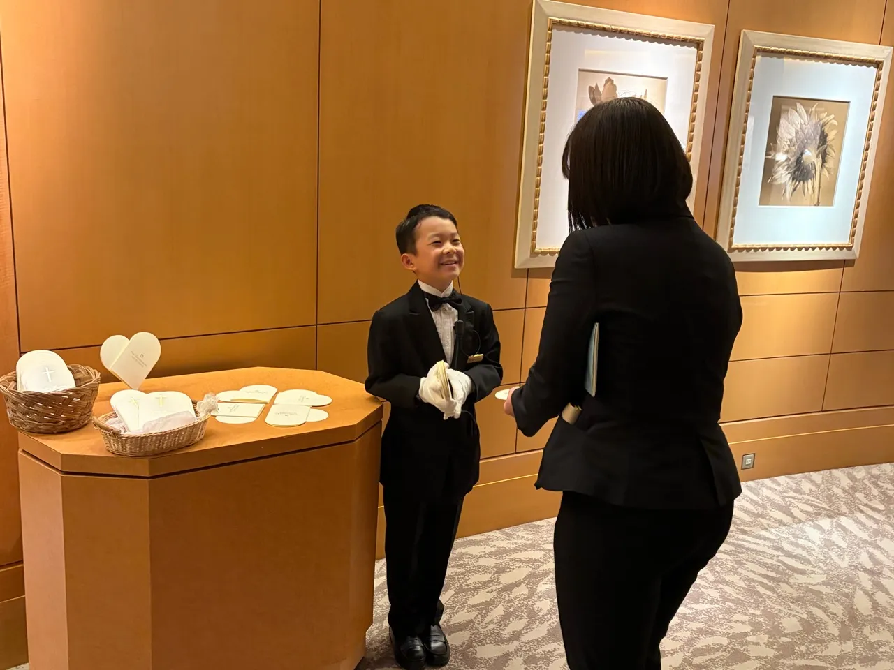 スタッフを相手に何度か練習をして、いざ本番へ