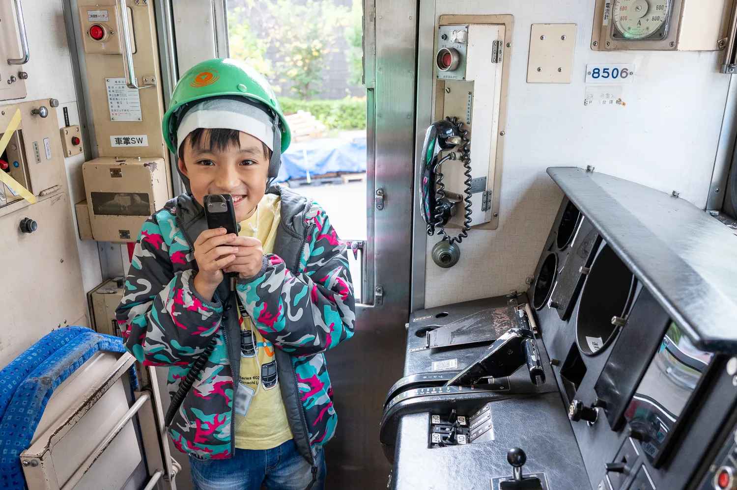 運転シミュレータや電車のドア開閉・車内放送などを体験しよう！