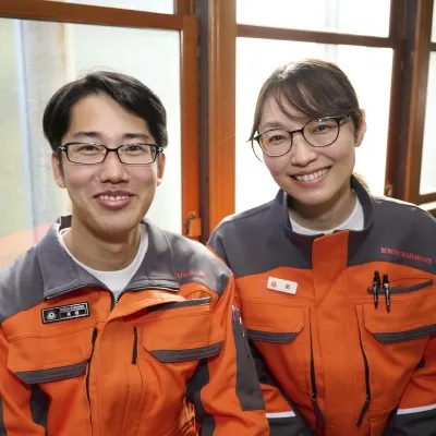 東急電鉄　工務部　施設保全課　髙橋（左）、嵐（右）