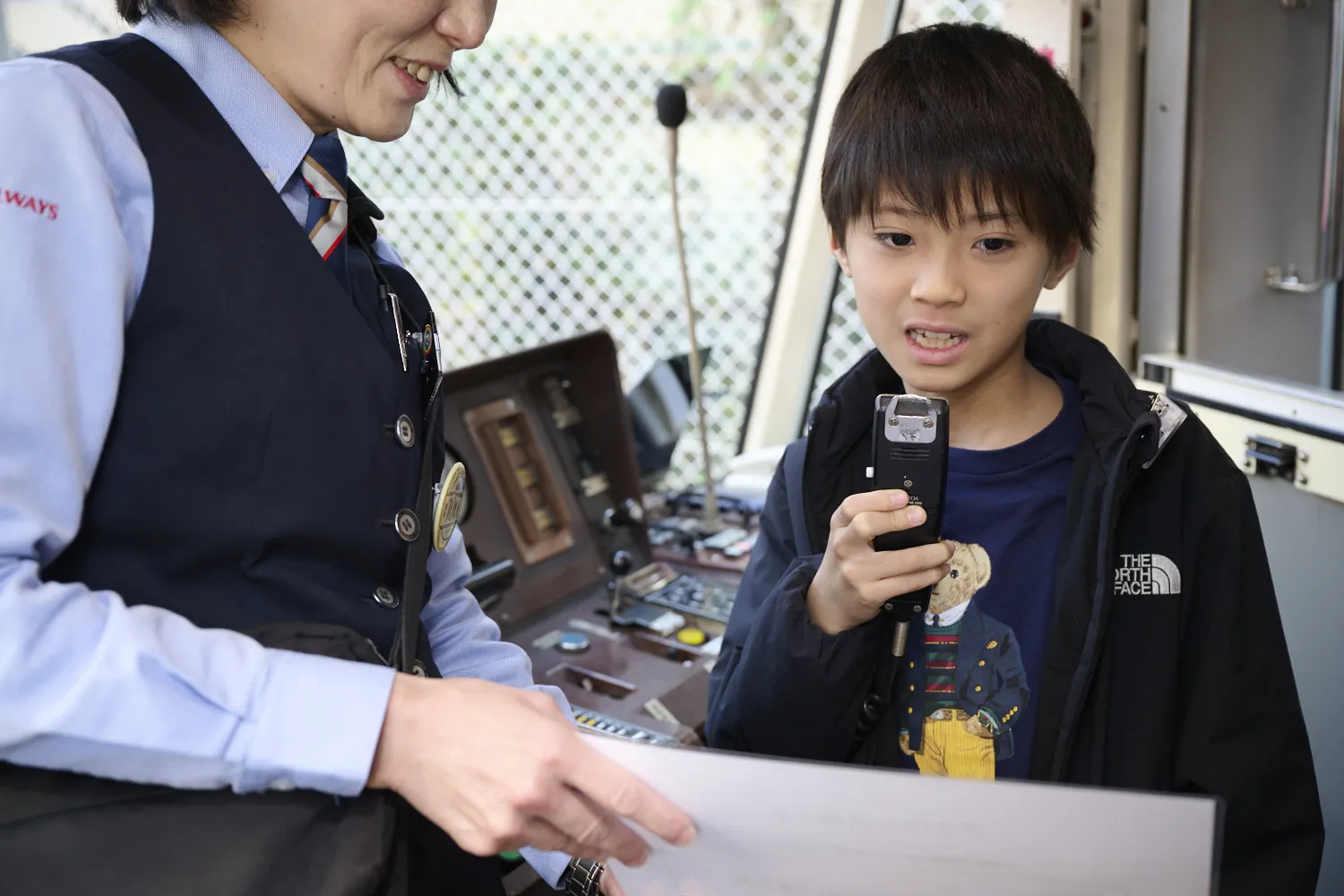 車内アナウンスも体験！