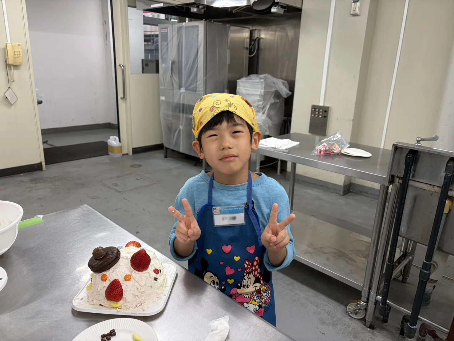 世界でひとつだけのケーキが完成