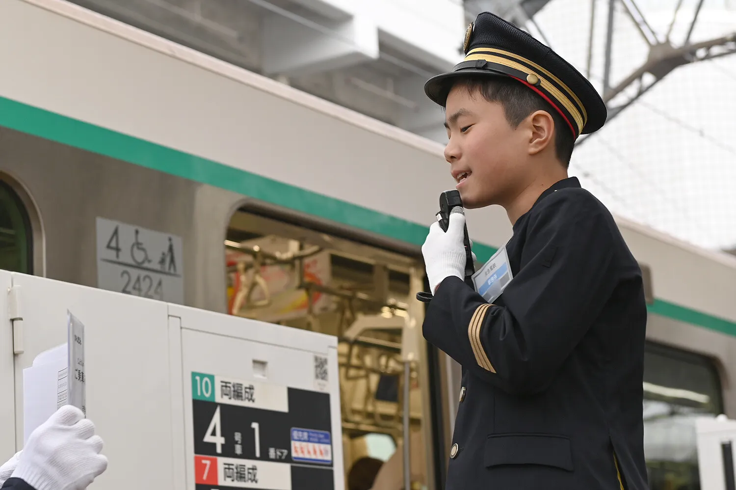 アナウンス業務にトライ